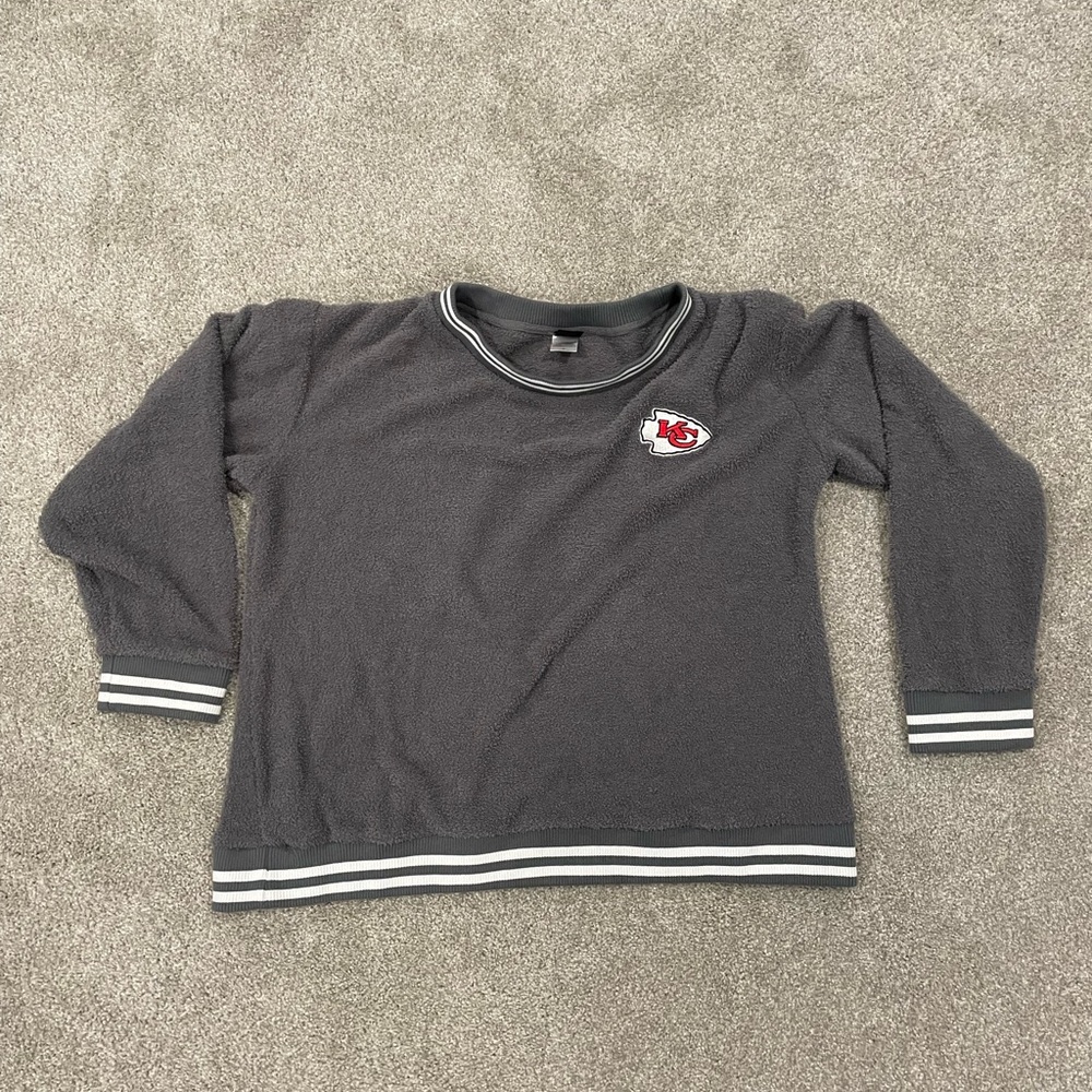 Womens Gray Long Sleeve Shirt